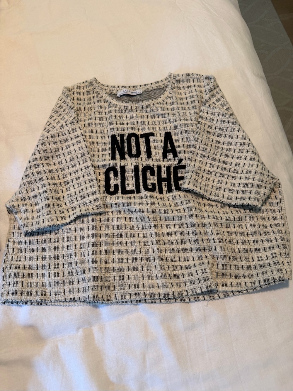 Zara: Cropped T Shirt